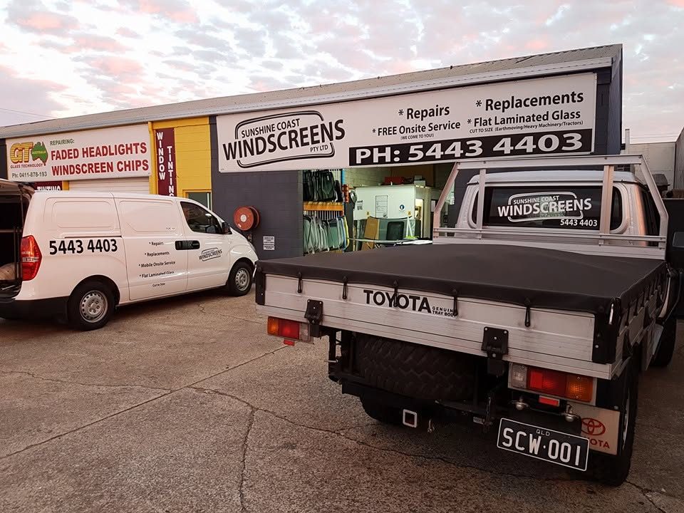 Our Buderim shopfront and mobile fleet — serving Cooroy