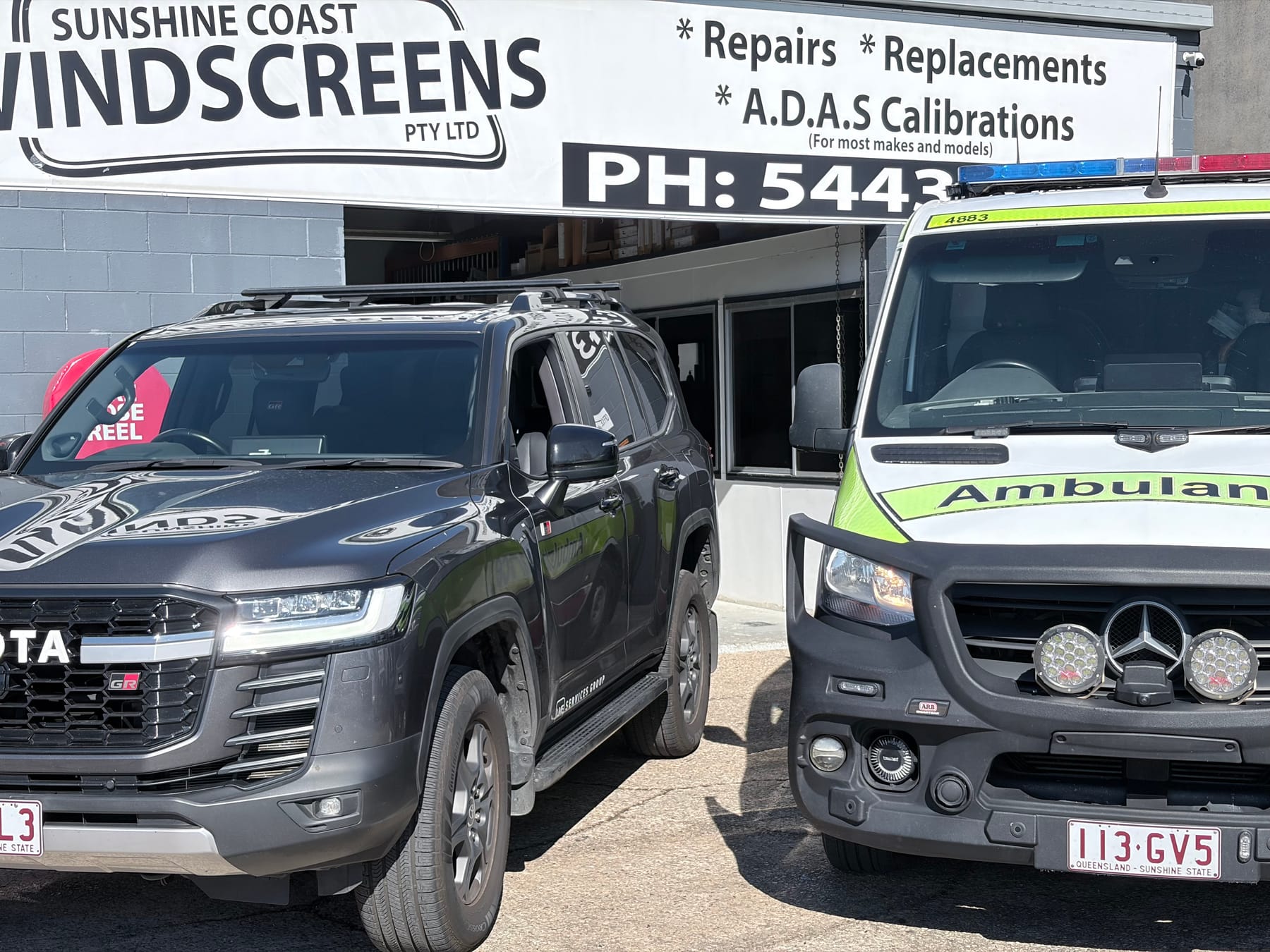 Repairs, replacements & ADAS — even emergency fleets — Sunshine Coast Windscreens gallery